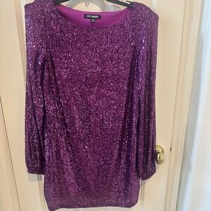 Steve Madden Purple Sequin Dress